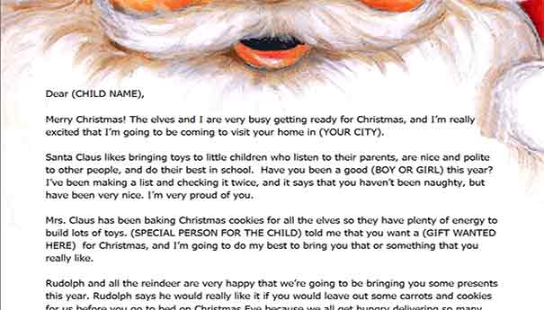 Santa Letter Printable