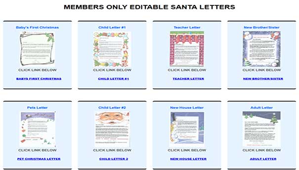 Main Santa Software Screen