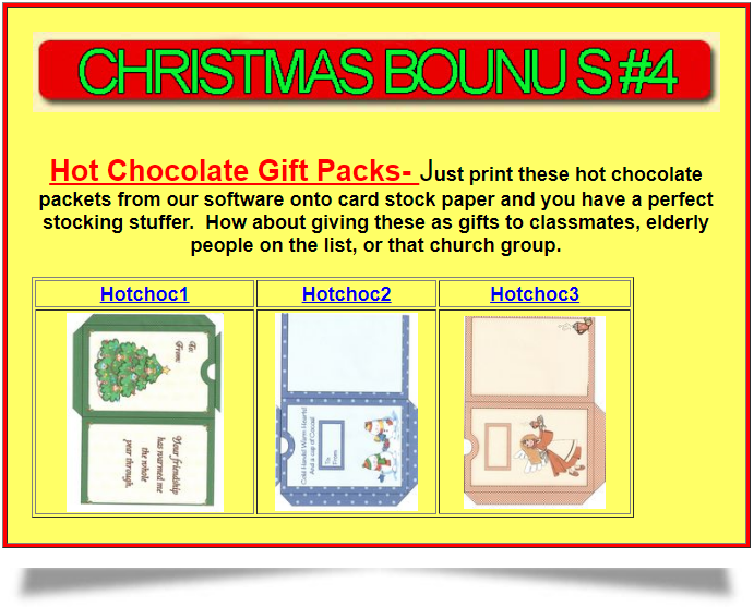 Hot Chocolate Gift Packs